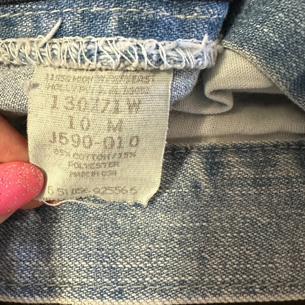 Lee Riders Capri Jean Size 10 Med Fits more like Size 8 Light Blue Wash Denim - Picture 3 of 13